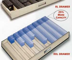 Russ Bassett Microfilm Cabinets Provide Maximum Filing Density
